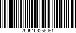 Código de barras (EAN, GTIN, SKU, ISBN): '7909108258951'