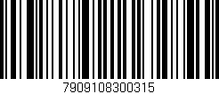 Código de barras (EAN, GTIN, SKU, ISBN): '7909108300315'