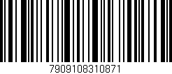 Código de barras (EAN, GTIN, SKU, ISBN): '7909108310871'