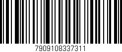 Código de barras (EAN, GTIN, SKU, ISBN): '7909108337311'