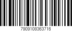 Código de barras (EAN, GTIN, SKU, ISBN): '7909108363716'