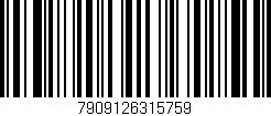 Código de barras (EAN, GTIN, SKU, ISBN): '7909126315759'