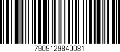 Código de barras (EAN, GTIN, SKU, ISBN): '7909129840081'