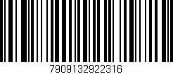 Código de barras (EAN, GTIN, SKU, ISBN): '7909132922316'