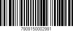 Código de barras (EAN, GTIN, SKU, ISBN): '7909150002991'