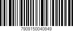 Código de barras (EAN, GTIN, SKU, ISBN): '7909150040849'