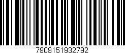Código de barras (EAN, GTIN, SKU, ISBN): '7909151932792'