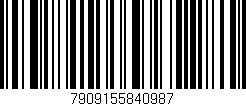 Código de barras (EAN, GTIN, SKU, ISBN): '7909155840987'