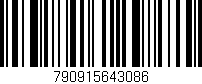 Código de barras (EAN, GTIN, SKU, ISBN): '790915643086'