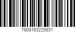 Código de barras (EAN, GTIN, SKU, ISBN): '7909163220931'