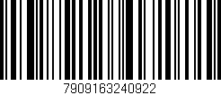 Código de barras (EAN, GTIN, SKU, ISBN): '7909163240922'