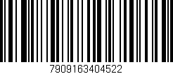 Código de barras (EAN, GTIN, SKU, ISBN): '7909163404522'