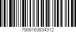 Código de barras (EAN, GTIN, SKU, ISBN): '7909163834312'