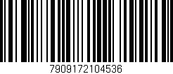 Código de barras (EAN, GTIN, SKU, ISBN): '7909172104536'