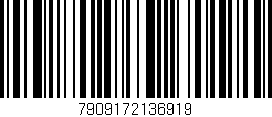 Código de barras (EAN, GTIN, SKU, ISBN): '7909172136919'