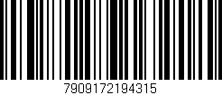 Código de barras (EAN, GTIN, SKU, ISBN): '7909172194315'