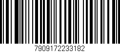 Código de barras (EAN, GTIN, SKU, ISBN): '7909172233182'