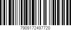 Código de barras (EAN, GTIN, SKU, ISBN): '7909172497720'