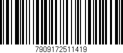 Código de barras (EAN, GTIN, SKU, ISBN): '7909172511419'