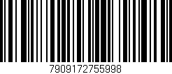 Código de barras (EAN, GTIN, SKU, ISBN): '7909172755998'