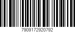 Código de barras (EAN, GTIN, SKU, ISBN): '7909172920792'