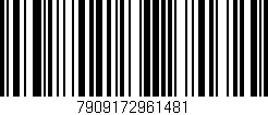 Código de barras (EAN, GTIN, SKU, ISBN): '7909172961481'