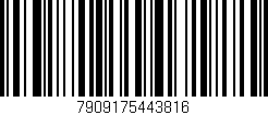 Código de barras (EAN, GTIN, SKU, ISBN): '7909175443816'