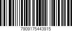 Código de barras (EAN, GTIN, SKU, ISBN): '7909175443915'