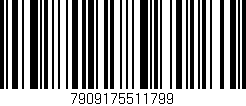 Código de barras (EAN, GTIN, SKU, ISBN): '7909175511799'