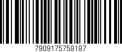 Código de barras (EAN, GTIN, SKU, ISBN): '7909175758187'