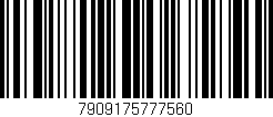 Código de barras (EAN, GTIN, SKU, ISBN): '7909175777560'