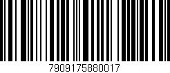 Código de barras (EAN, GTIN, SKU, ISBN): '7909175880017'