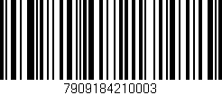 Código de barras (EAN, GTIN, SKU, ISBN): '7909184210003'