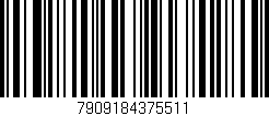 Código de barras (EAN, GTIN, SKU, ISBN): '7909184375511'
