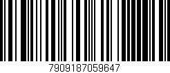 Código de barras (EAN, GTIN, SKU, ISBN): '7909187059647'