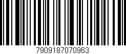 Código de barras (EAN, GTIN, SKU, ISBN): '7909187070963'