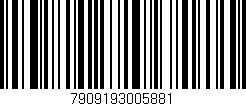 Código de barras (EAN, GTIN, SKU, ISBN): '7909193005881'