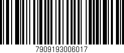 Código de barras (EAN, GTIN, SKU, ISBN): '7909193006017'