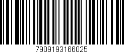 Código de barras (EAN, GTIN, SKU, ISBN): '7909193166025'