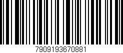 Código de barras (EAN, GTIN, SKU, ISBN): '7909193670881'