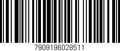Código de barras (EAN, GTIN, SKU, ISBN): '7909196028511'