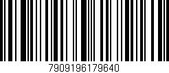 Código de barras (EAN, GTIN, SKU, ISBN): '7909196179640'