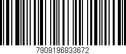 Código de barras (EAN, GTIN, SKU, ISBN): '7909196833672'