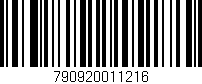 Código de barras (EAN, GTIN, SKU, ISBN): '790920011216'