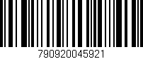 Código de barras (EAN, GTIN, SKU, ISBN): '790920045921'