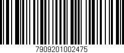 Código de barras (EAN, GTIN, SKU, ISBN): '7909201002475'