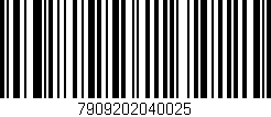 Código de barras (EAN, GTIN, SKU, ISBN): '7909202040025'