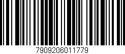 Código de barras (EAN, GTIN, SKU, ISBN): '7909206011779'
