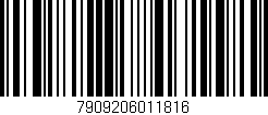 Código de barras (EAN, GTIN, SKU, ISBN): '7909206011816'