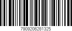Código de barras (EAN, GTIN, SKU, ISBN): '7909206281325'